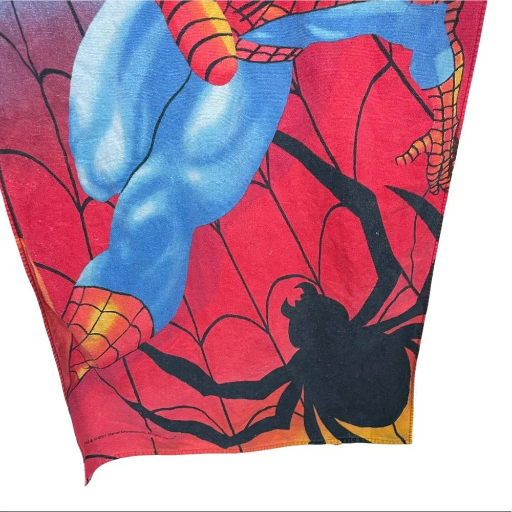 Vintage Ultimate Spider-Man Beach Towel 28”x48” 2001 Marvel Jay Franco Cotton HF